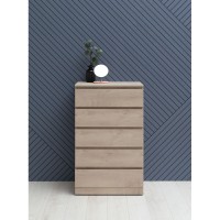 Комод Aquanet Сканди, 70 x 40.3 х 113.7 см, напольный, 5 ящиков, дуб эдгрейн, 00302551