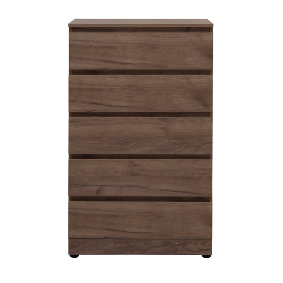 Комод Aquanet Сканди, 70 x 40.3 х 113.7 см, напольный, 5 ящиков, дуб крафт, 00302552