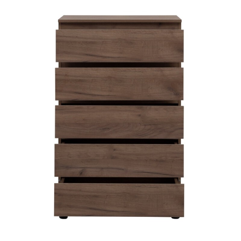 Комод Aquanet Сканди, 70 x 40.3 х 113.7 см, напольный, 5 ящиков, дуб крафт, 00302552