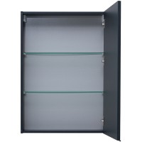 Зеркальный шкаф Aquanet Алвита New, 70 см, цвет антрацит матовый, 303892