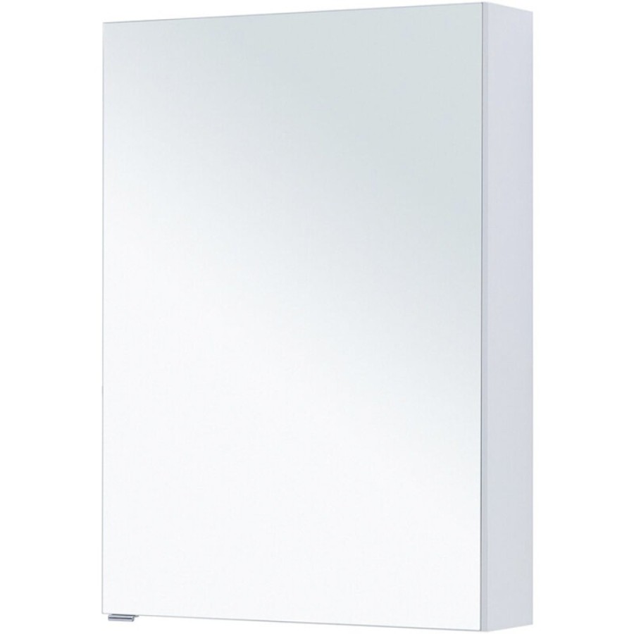 Зеркальный шкаф Aquanet Алвита New, 70 см, цвет белый матовый, 303893