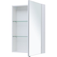 Зеркальный шкаф Aquanet Алвита New, 70 см, цвет белый матовый, 303893