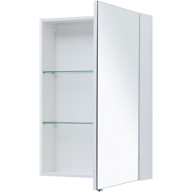 Зеркальный шкаф Aquanet Алвита New, 70 см, цвет белый матовый, 303893