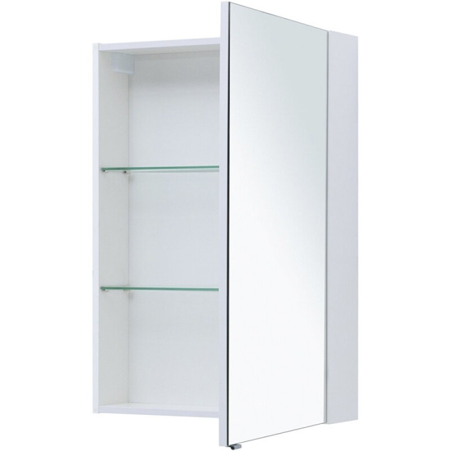 Зеркальный шкаф Aquanet Алвита New, 70 см, цвет белый матовый, 303893