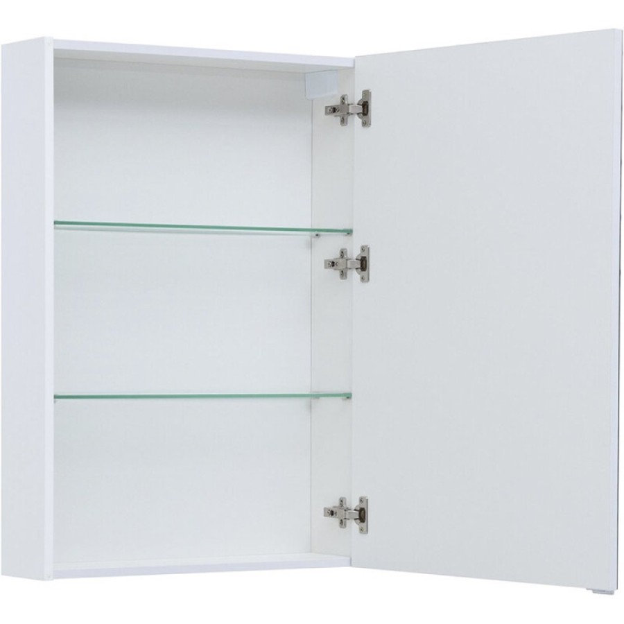 Зеркальный шкаф Aquanet Алвита New, 70 см, цвет белый матовый, 303893