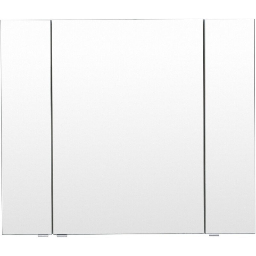 Зеркальный шкаф Aquanet Алвита New, 90 см, цвет серый матовый, 303895