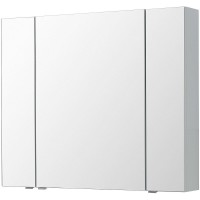 Зеркальный шкаф Aquanet Алвита New, 90 см, цвет серый матовый, 303895