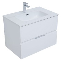 Тумба под раковину Aquanet Алвита New 70 см, подвесная, цвет белый матовый, 303909