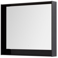 Зеркало Aquanet Милан 306375, 100 см, с LED подсветкой, цвет черный