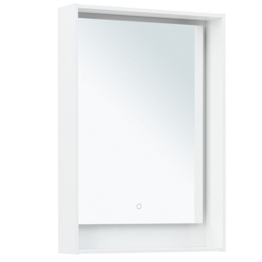 Зеркало Aquanet Милан 306380, 60 см, с LED подсветкой, цвет белый
