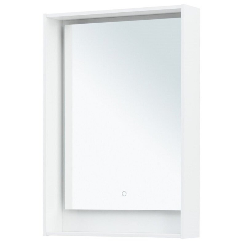 Зеркало Aquanet Милан 306380, 60 см, с LED подсветкой, цвет белый