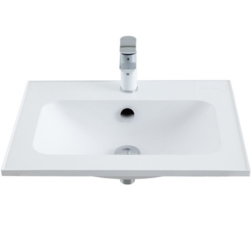 Раковина Aquanet Арт 306390, 60 см, искусственный камень, белый