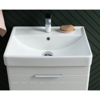 Тумба под раковину Aquanet Ирис new 60, подвесная, 1 ящик 2 фасада, белый глянец, 00310148