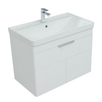 Тумба под раковину Aquanet Ирис new 70, подвесная, 1 ящик 2 фасада, белый глянец, 00310149