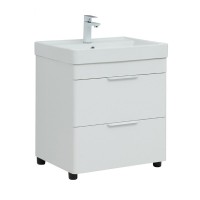 Тумба под раковину Aquanet Ирис new 50, напольная, белый глянец, 00310151