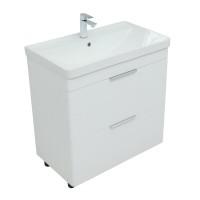 Тумба под раковину Aquanet Ирис new 70, напольная, белый глянец, 00310153