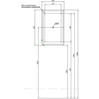 Зеркальный шкаф Aquanet Оптима (Optima), 50 х 80 см, с LED подсветкой, сенсорный выключатель, 00311859