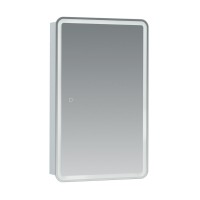 Зеркальный шкаф Aquanet Оптима (Optima), 50 х 80 см, с LED подсветкой, сенсорный выключатель, 00311859