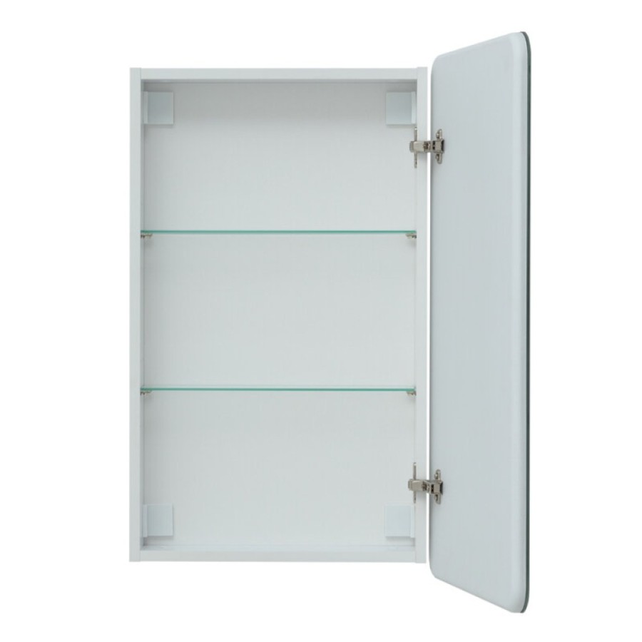 Зеркальный шкаф Aquanet Оптима (Optima), 50 х 80 см, с LED подсветкой, сенсорный выключатель, 00311859