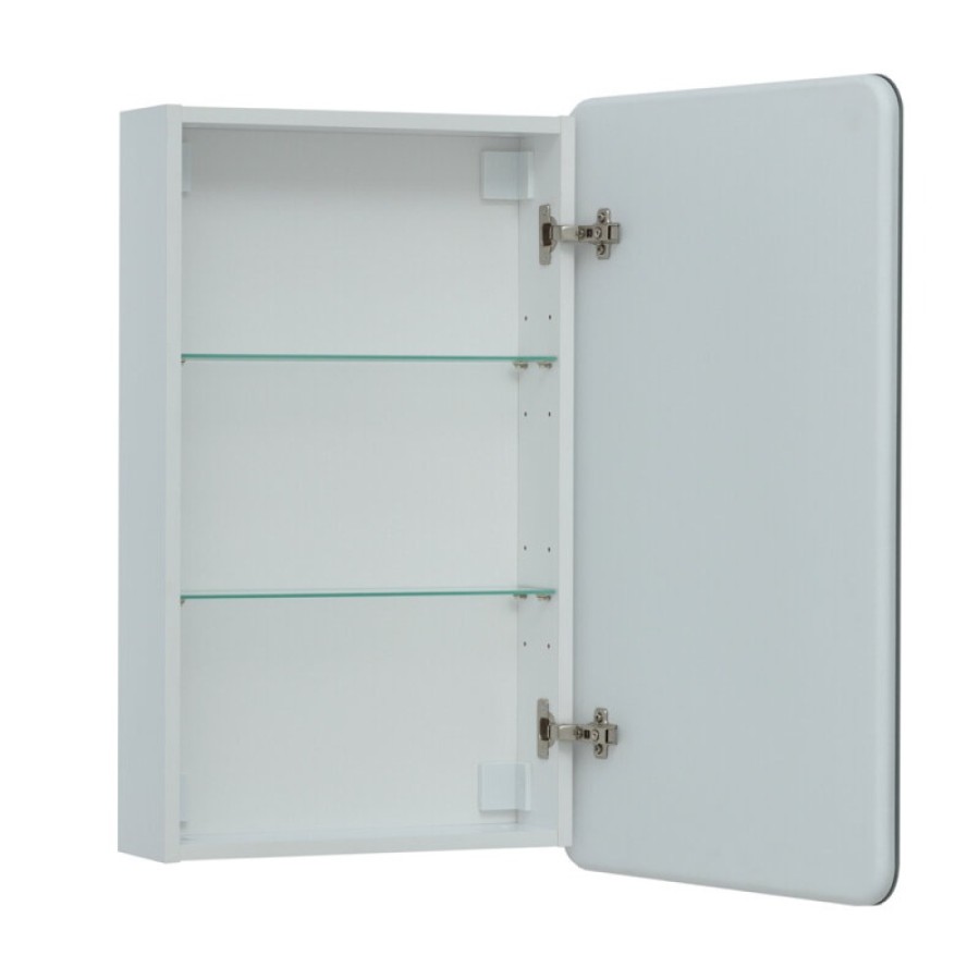 Зеркальный шкаф Aquanet Оптима (Optima), 50 х 80 см, с LED подсветкой, сенсорный выключатель, 00311859