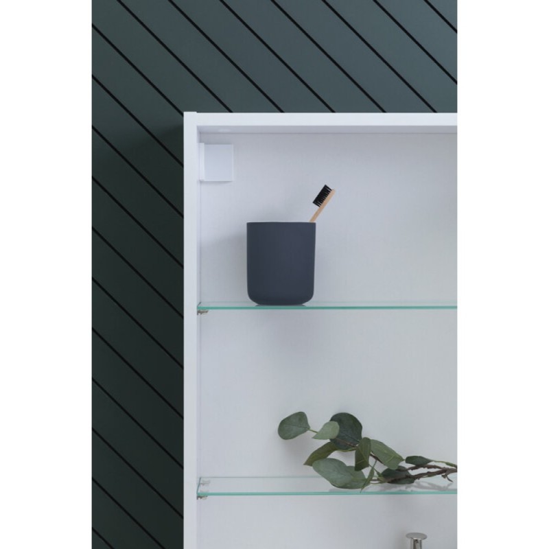 Зеркальный шкаф Aquanet Оптима (Optima), 50 х 80 см, с LED подсветкой, сенсорный выключатель, 00311859