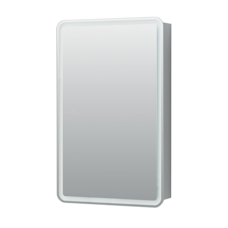 Зеркальный шкаф Aquanet Оптима (Optima), 60 х 80 см, с LED подсветкой, сенсорный выключатель, 00311860