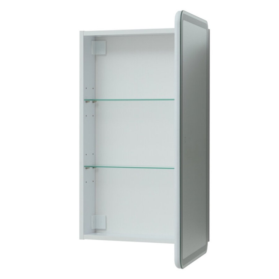 Зеркальный шкаф Aquanet Оптима (Optima), 60 х 80 см, с LED подсветкой, сенсорный выключатель, 00311860