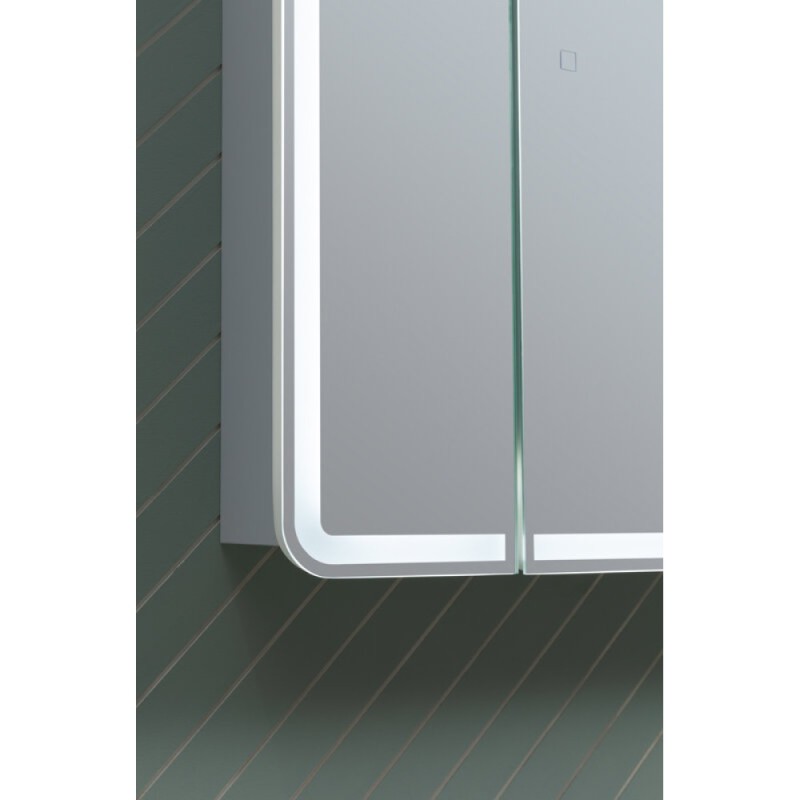 Зеркальный шкаф Aquanet Оптима (Optima), 70 х 80 см, с LED подсветкой, сенсорный выключатель, 00311861