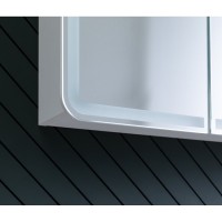 Зеркальный шкаф Aquanet Оптима (Optima), 70 х 80 см, с LED подсветкой, сенсорный выключатель, 00311861