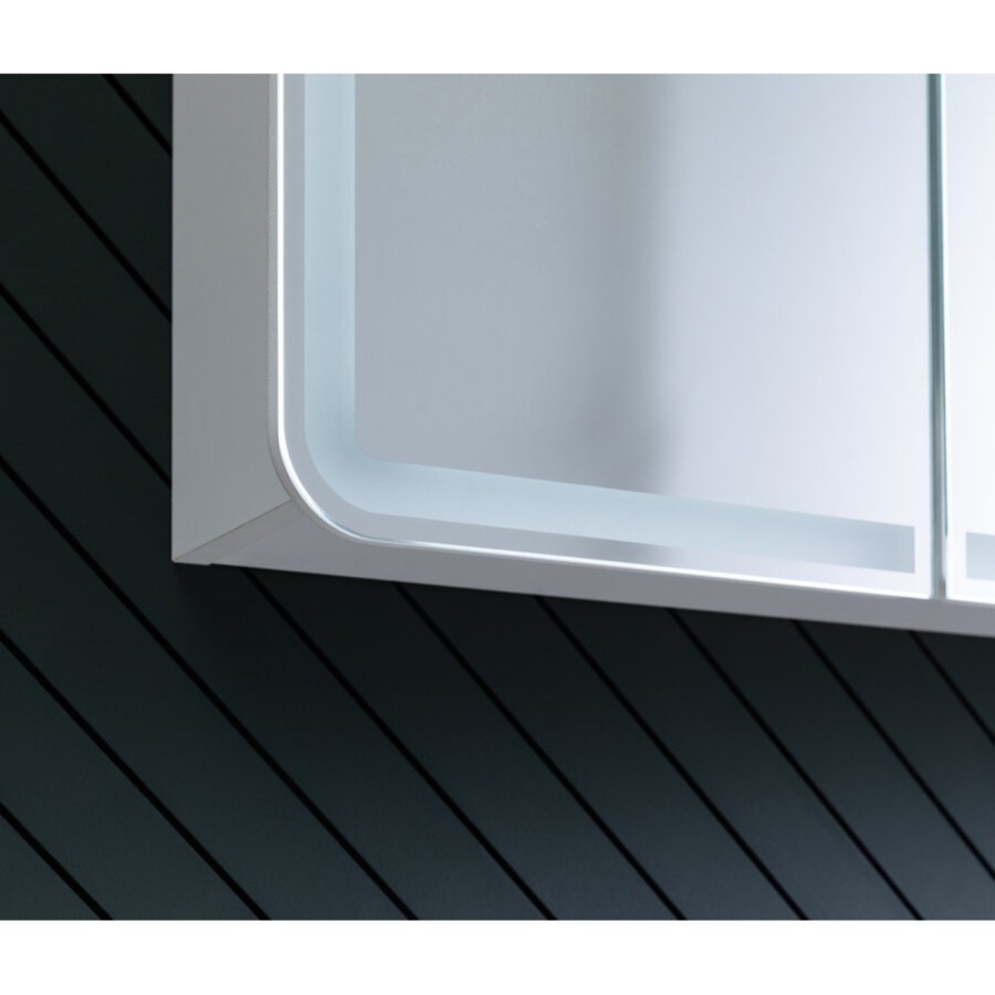 Зеркальный шкаф Aquanet Оптима (Optima), 70 х 80 см, с LED подсветкой, сенсорный выключатель, 00311861