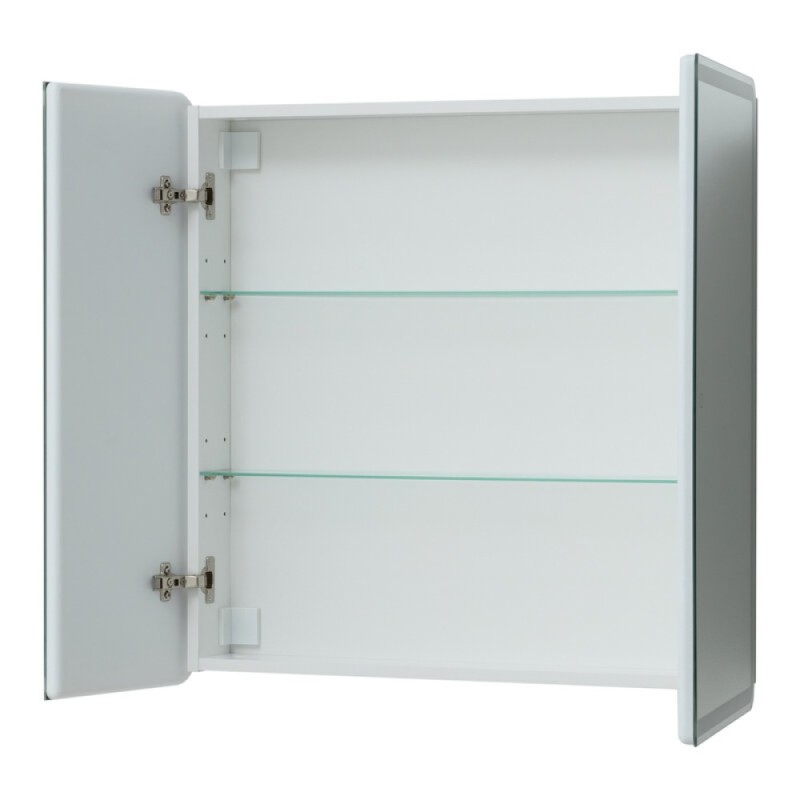 Зеркальный шкаф Aquanet Оптима (Optima), 80 х 80 см, с LED подсветкой, сенсорный выключатель, 00311862