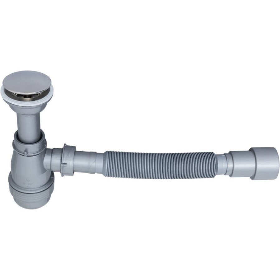 Сифон Aquanet 00312687, для раковины, серый