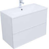 Тумба под раковину Aquanet Арт 90 см, 313256, белый матовый