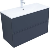 Тумба под раковину Aquanet Арт 100 см, 313267, цвет маренго