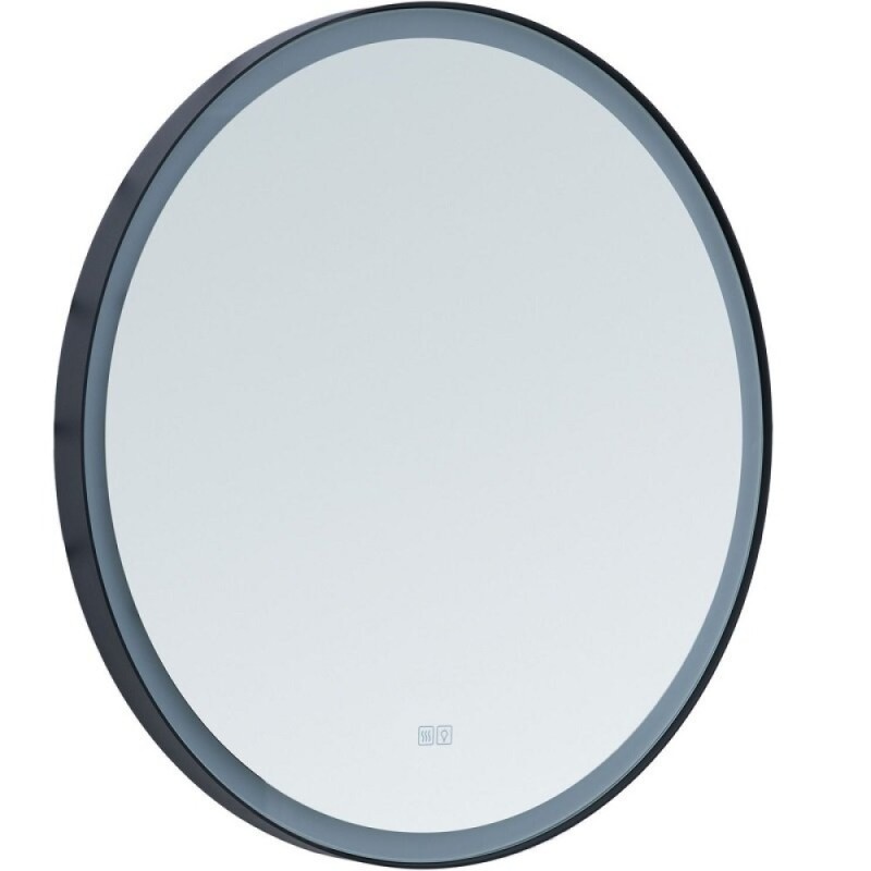 Зеркало Aquanet Тренд, 316694, 70 см, с подсветкой и подогревом, рама черная
