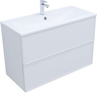 Раковина Aquanet Арт 318926, 100 см, искусственный камень, белый