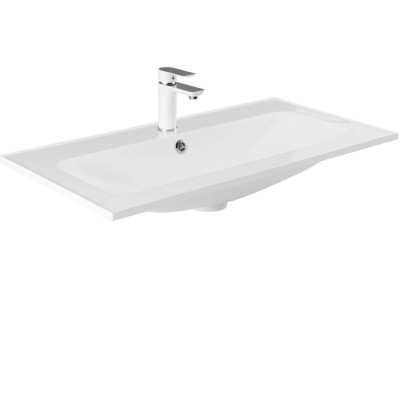 Раковина Aquanet Арт 318928, 90 см, искусственный камень, белый
