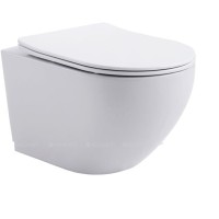 Инсталляция Aquanet Cetus 2.0 W LX-1901, 00323468, унитаз безободковый, крышка-сиденье микролифт, белый, клавиша хром