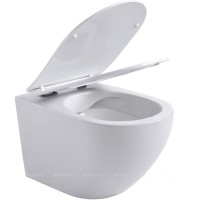 Инсталляция Aquanet Cetus 2.0 W LX-1901, 00323468, унитаз безободковый, крышка-сиденье микролифт, белый, клавиша хром