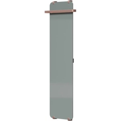 Полотенцесушитель электрический Allen Brau Infinity 00325654, ширина 44 см, высота 160 см, рейлинг 2.0, крепление, зеркальное стекло/медь браш