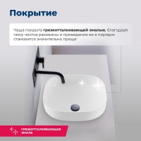 Раковина Aquanet Elegant-1, 00326058, 40 см, фарфор, белая
