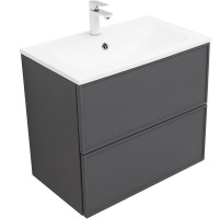 Тумба под раковину Aquanet Арт 75 см, 329064, цвет ясень графит