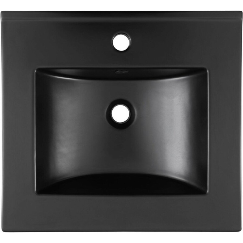 Раковина Aquanet Flat 00329252, 50 см, фарфор, черная матовая