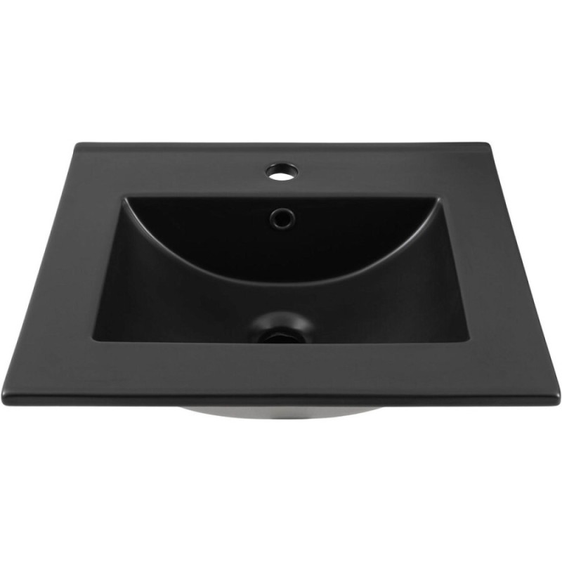 Раковина Aquanet Flat 00329252, 50 см, фарфор, черная матовая
