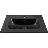 Раковина Aquanet Flat 00329254, 70 см, фарфор, черная матовая