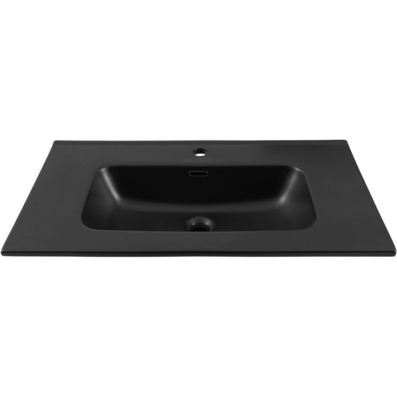 Раковина Aquanet Flat 00329255, 80 см, фарфор, черная матовая