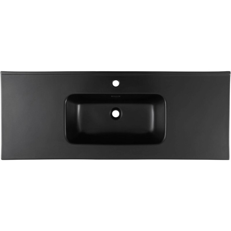 Раковина Aquanet Flat 00329258, 120 см, фарфор, черная матовая