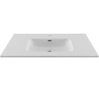 Раковина Aquanet Flat 00330426, 100 см, фарфор, белая матовая