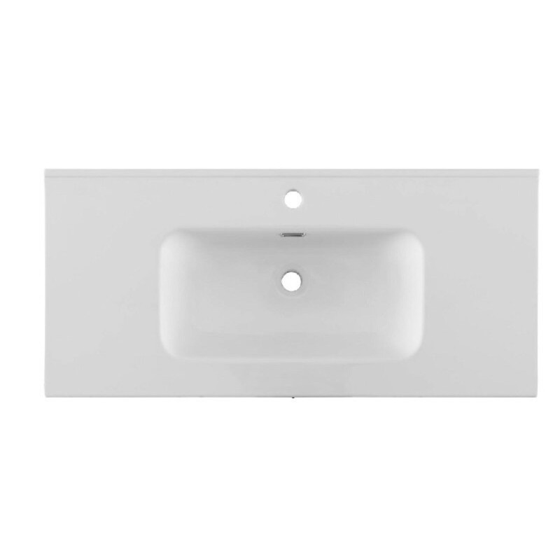 Раковина Aquanet Flat 00330426, 100 см, фарфор, белая матовая