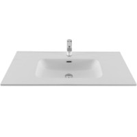 Раковина Aquanet Flat 00330426, 100 см, фарфор, белая матовая